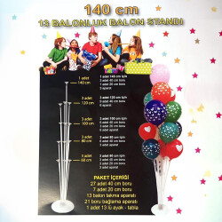 A Kalite 140CM 13 lü Balon Standı - 1