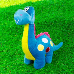 Dinozor Peluş 60CM Mavi - 1