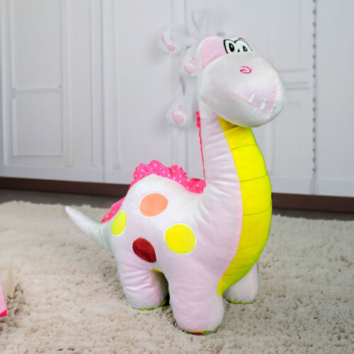 Dinozor Peluş 60CM Pembe - 2