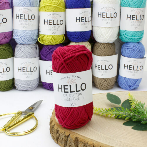 HELLO DK COTTON İPLİK 25 GR.62,5 MT. Fuşya - 1