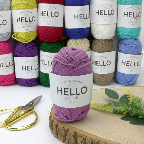 HELLO DK COTTON İPLİK 25 GR.62,5 MT. Lila - 1