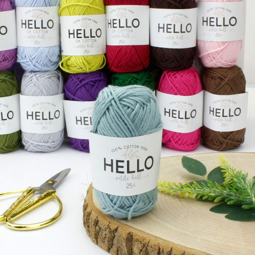 HELLO DK COTTON İPLİK 25 GR.62,5 MT. Pastel Mavi - 1