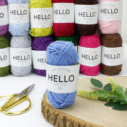 HELLO DK COTTON İPLİK 25 GR.62,5 MT. Uzak Mavi - 1